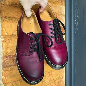 Vintage Made In England Purple Oxford Dr. Martens